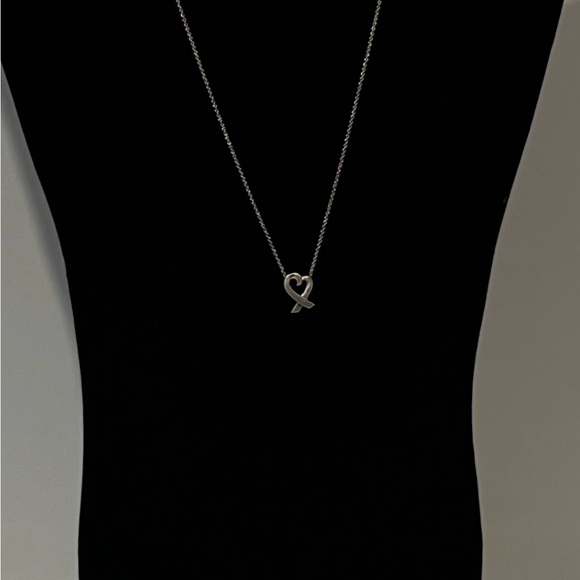 🔥FLASH SALE 🔥Elsa Peretti Small Open Heart Necklace Sterling Silver 925 ✨ - Picture 3 of 5